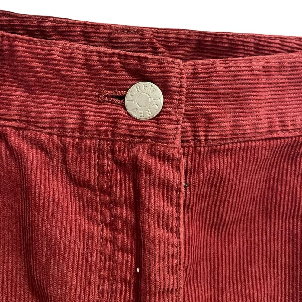 J. Crew burgundy Corduroy Mini Skirt size 0 - Picture 3 of 6